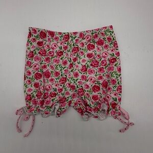 Sweet Honey Adorable Floral Pink and Green Soft Shorts-🌸Size 6Y🌸